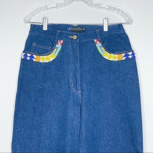 VTG I.B. Diffusion mom Jeans tapered leg med wash - Picture 3 of 13